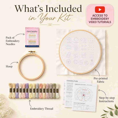CraftHoop Christmas Treasures Embroidery Kit
