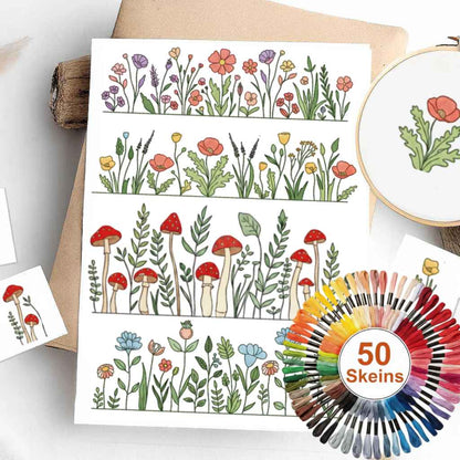 Colorful Stick & Stitch Patterns – Water-Soluble Transfers