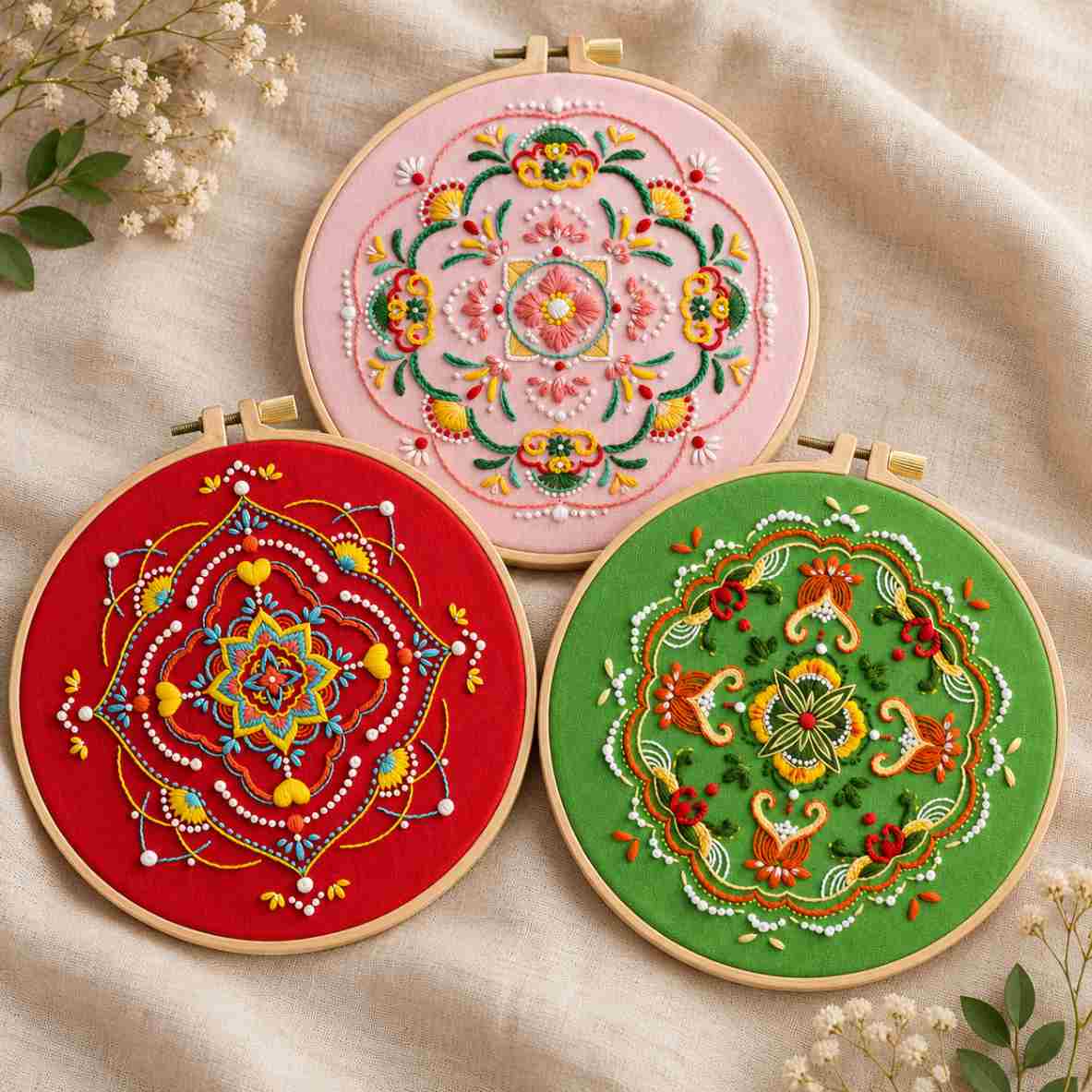 CraftHoop Zen Mandala Embroidery Kit