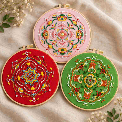 CraftHoop Zen Mandala Embroidery Kit