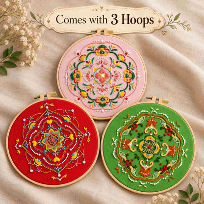 CraftHoop Zen Mandala Embroidery Kit